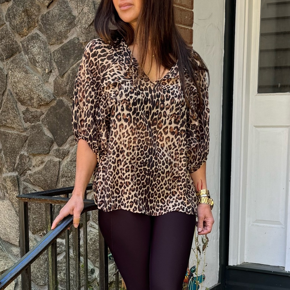 32 Boho Chic Leopard Top